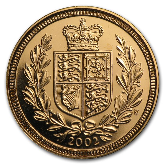 2002 Great Britain Gold 1/2 Sovereign Jubilee BU 2002 Great Britain Gold 1/2 Sovereign Jubilee BU